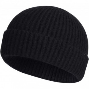 Skullies & Beanies Swag Wool Knit Cuff Short Fisherman Beanie for Men Women- Winter Warm Hats - C71985HALLT $26.39