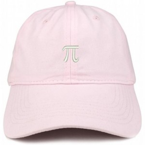 Baseball Caps Pie Math Symbol Small Embroidered Cotton Dad Hat - Lt-pink - CP18GC6IR60 $35.80