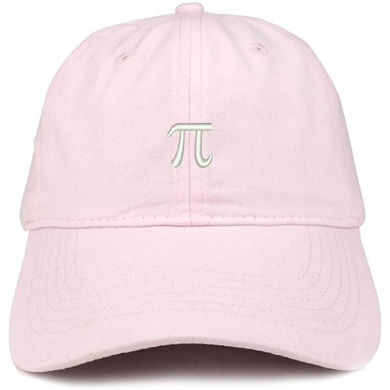 Baseball Caps Pie Math Symbol Small Embroidered Cotton Dad Hat - Lt-pink - CP18GC6IR60 $33.56