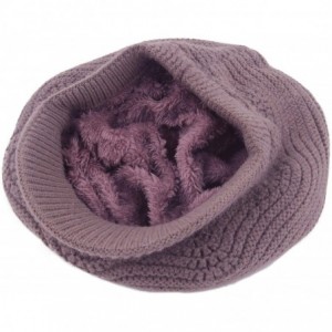 Skullies & Beanies Women's Winter Warm Slouchy Cable Knit Beanie Skull Hat with Visor - A-khaki - C518HK96D9N $28.80