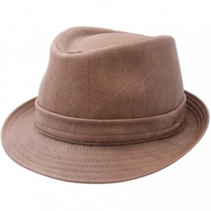 Fedoras Men's Hellim Trilby Hat Water Repellent - Marron-clair - CS18H6EMDKR $47.87