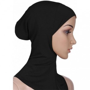 Balaclavas Inner Hijab Modal Cap Bandage Underscarf Also as Face Masks for Protection - Black - C9128L3L4V3 $8.48
