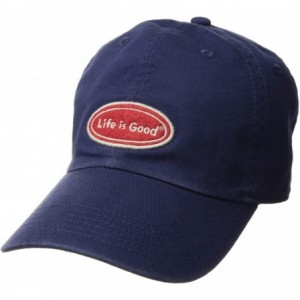 Baseball Caps Chill Cap Baseball Hat Collection - Lig Oval-darkest Blue - CE188HD288O $44.12