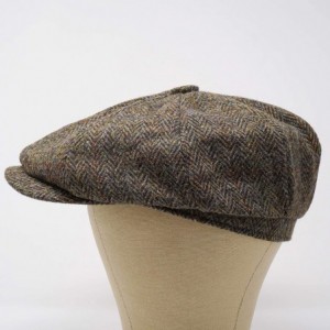 Newsboy Caps Lomond Newsboy Cap - 100% Handwoven Wool - Harris Tweed - Water Resistant - Classic Herringbone - CR18ZO49IOG $3...