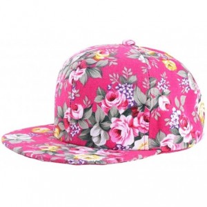 Baseball Caps Women's Adjustable Print Floral Baseball Hat Caps Sun Hat - Roses - CH12CWHI1JR $28.96