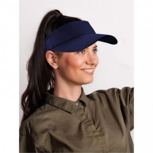 Visors 5 Pack Women and Men Sun Sports Visor Hats One Size Adjustable Cap (Multi Color) - CS18U29CW9G $54.45