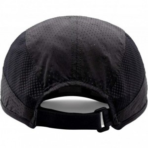 Sun Hats Sun Visor Hats Lightweight Cooling Sports Hat UV Protection Ultra Thin Breathable Baseball Hats - Black - C018TIU7DK...