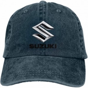 Skullies & Beanies Customized Suzuki Motorcycles Logo Fashion Baseball Caps for Man Black - Navy - CM18SW2KN70 $22.99