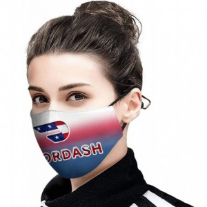 Balaclavas DoorDash- Women Men Adjustable Earloops Reusable Mouth Cover for Aduit - Black-161 - C019872IIU7 $36.54
