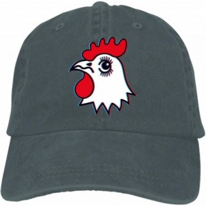 Baseball Caps Little Llama Adult Denim Dad Solid Baseball Cap Hat - Chicken6 - C718W3I8MAC $27.84