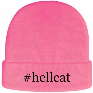 Skullies & Beanies Hellcat - Soft Hashtag Adult Beanie Cap - Pink - CV192802MEZ $36.37