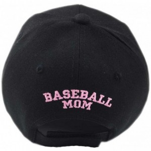 Baseball Caps Stone Bling Bling Baseball Soccer Basketball Football Sport Mom Cap - Baseball Black - CC182XENQRR $29.82