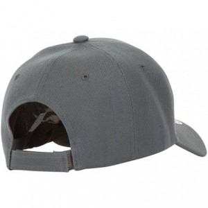 Baseball Caps Structured Hook & Loop Adjustable Hat - Charcoal - CZ180IHNEOL $18.17