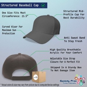 Baseball Caps Custom Baseball Cap Sport Scuba Diving Flag Embroidery Dad Hats for Men & Women - Dark Grey - CN18SDZAZ07 $43.85