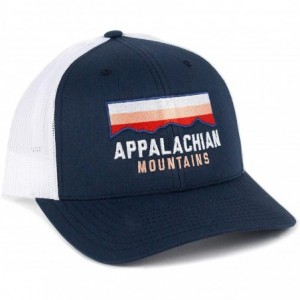 Baseball Caps Classic Appalachian Mountains Trucker Hat - Navy/White - CX18ZZOUUWM $58.06