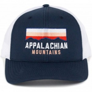 Baseball Caps Classic Appalachian Mountains Trucker Hat - Navy/White - CX18ZZOUUWM $64.09