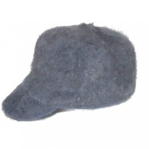 Baseball Caps Ladies Faux Fur Military Cadet Style Hat - Gray - C211FZQGDTN $19.07