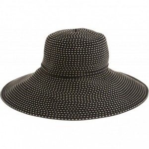 Sun Hats Women's Ribbon Braid Hat With Five-Inch Brim - Black - CR1143BNWAX $55.87