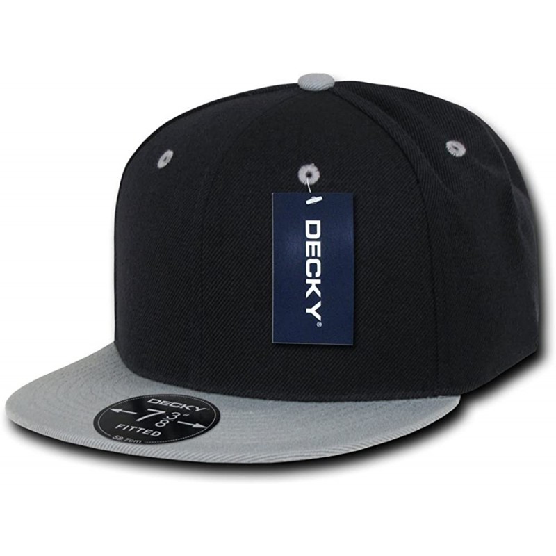 Baseball Caps Retro Fitted Cap - Black/Grey - CF11DJJ4313 $28.00