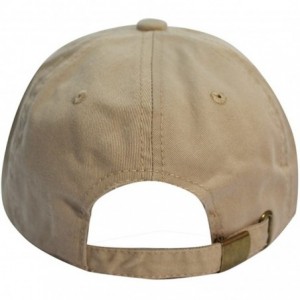 Baseball Caps Hamsa Dad Hat Cotton Baseball Cap Polo Style Low Profile - Khaki - C4188COLINR $28.26