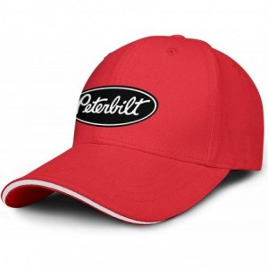 Baseball Caps Unisex Man Baseball Hat Hip Hop Adjustable Mesh Captain-Peterbilt-tiucks-Flat Cap - Red-1 - C218AHC8LQA $38.16