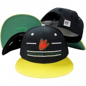 Baseball Caps Oregon Ducks Classic Split Bar Snapback Adjustable Plastic Snap Back Hat/Cap Black - C01176QK8UP $43.74