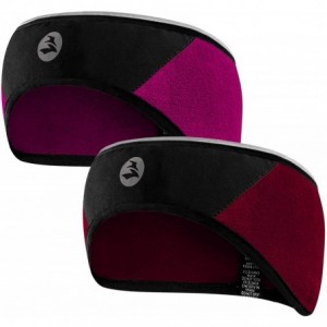 Balaclavas Lightweight Windproof Fleece Headband 360 Reflective Running Ear Warmer Thermal Muffs 2 Pack for Men Women - C118Z...
