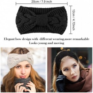 Cold Weather Headbands Headbands Knitted Warmers Suitable - Multi-color Knot Style - CJ192M80UNC $24.97
