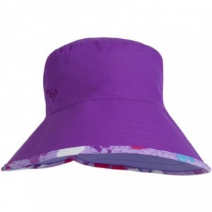 Sun Hats Women's Ola Reversible Bucket Sun Hats - UPF 50+ Sun Protection - Daisy Purple - C311ZUGP209 $29.96