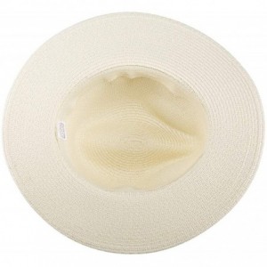Sun Hats Beach Hats for Women- Summer Straw Hats Wide Brim Panama Hats with UV UPF 50+ Protection for Girls and Ladies - CT19...