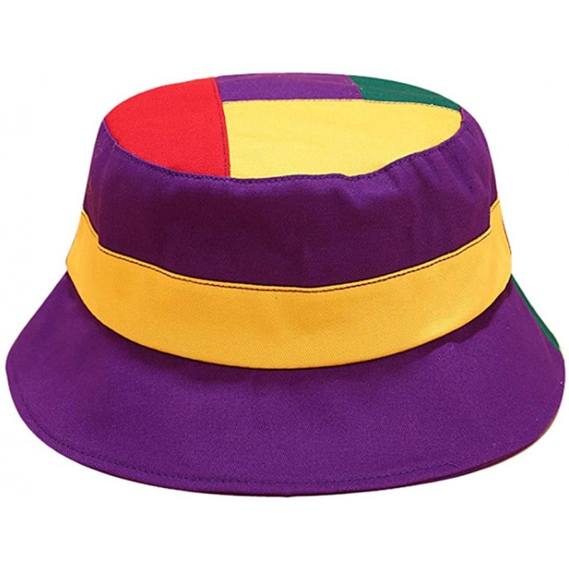 Bucket Hats Women Girls Cotton Leopard Print Reversible Bucket Hat Summer Double Sides Packable Hat for Outdoor Travel - CU18...