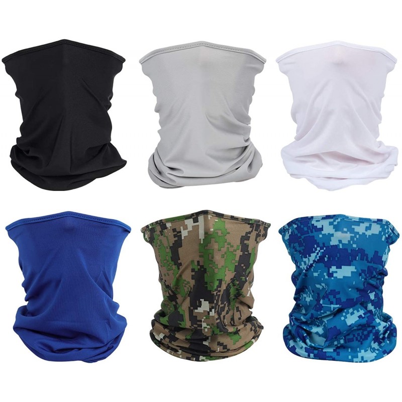 Balaclavas Breathable Face Cover UV Protection Neck Gaiter Face Scarf for Outdoors Activities - Mix 1 - CK197AUIWKM $15.60