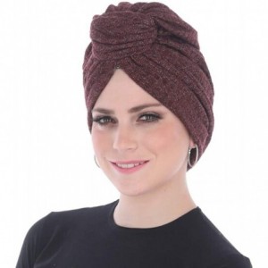 Headbands Turban Headwraps for Women with African Knot & Woven Lurex Thread for Extra Glimmer and Comfort for Cancer - CQ193T...