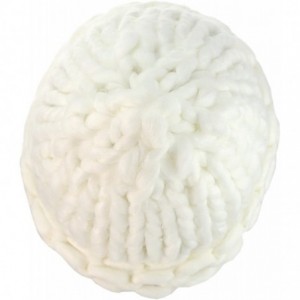 Skullies & Beanies Solid Color Handmade Big Chunky Loop Helsinski Hat Beanie - White - CK127WC96A9 $27.84