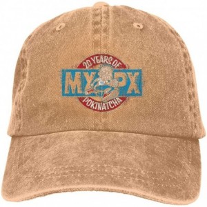 Baseball Caps Men's & Women Pigment Dyed Adjustable Jeans Baseball Cap with MxPx Logo - Natural - CB18X827WWM $23.17
