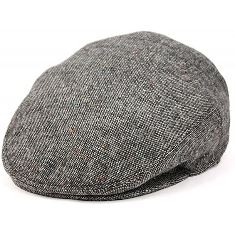 Newsboy Caps Men's Premium Wool Blend Classic Flat Ivy Newsboy Collection Hat (Medium- Grey2150) - CY12NUR3I9A $26.61