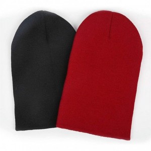 Skullies & Beanies Beanie Hat Three Percenter 1776 Symbol Winter Soft Thick Warm Casual Knit Hat- Men and Women - Red-163 - C...