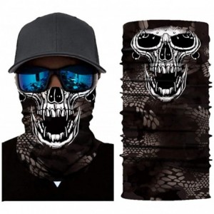 Balaclavas Seamless Face Mask Neck Gaiter UV Protection Windproof Face Mask Scarf - Skull I - CJ1985HRTLZ $24.80