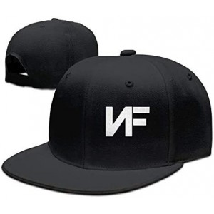 Baseball Caps Adjustable NF Stylish Flat Baseball Cap Youth Snaback Hip Hop Hats for Men/Women - Black - CJ18HDLU9HR $26.18