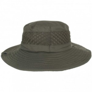 Sun Hats Summer Outdoor Sun Hat Sun Protection Bucket Hat Mesh Hat Drying Fishing Cap for Women&Men - Green - CN18TODWLRG $30.71
