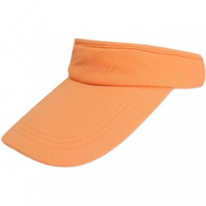 Baseball Caps Summer Outdoor Sports Beathable Long Brim Empty Top Baseball Sun Cap Hat Visor - Orange - CF12D9DN6OX $21.56