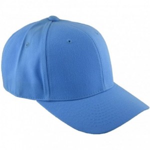 Baseball Caps Fitted Baseball Cap 7 3/8 - Sky Blue - CI11U063V75 $25.91
