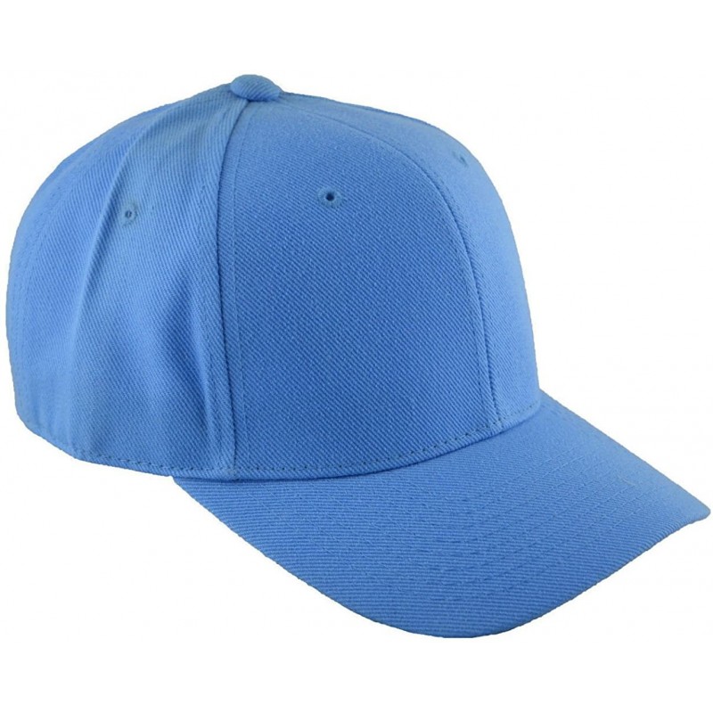 Baseball Caps Fitted Baseball Cap 7 3/8 - Sky Blue - CI11U063V75 $25.30