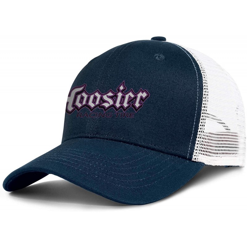 Baseball Caps Unisex Adjustable Hoosier-Racing-Tyre-Baseball Caps Sports Flat Hats - Dark_blue-20 - CY18U2HX2R0 $36.26