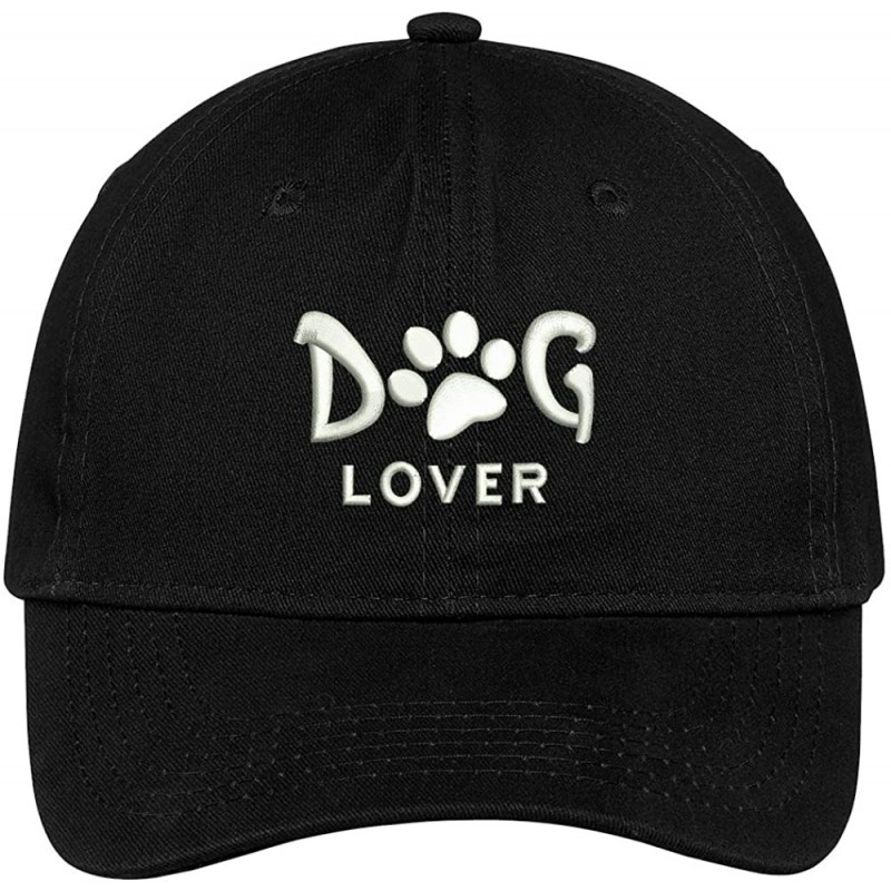Baseball Caps Dog Lover Embroidered Soft Low Profile Cotton Cap Dad Hat - Black - CQ17WUSYEG8 $15.78