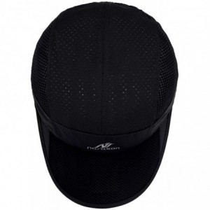 Sun Hats Sun Visor Hats Lightweight Cooling Sports Hat UV Protection Ultra Thin Breathable Baseball Hats - Black - CW18THRXIA...