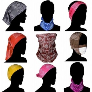 Headbands Single Side Print Mandala Bandana Square Handkerchief Girl Wrap - Mandala 2 - CM18LR7LL6G $30.53