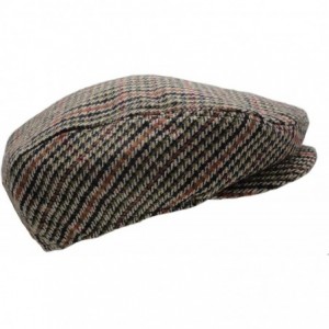 Newsboy Caps Men's Classic Herringbone Tweed Wool Blend Newsboy Ivy Hat (Large/X-Large- Charcoal) - Brown-green - C7185SE73LL...