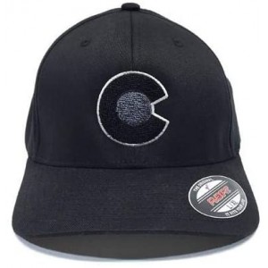 Baseball Caps Colorado C Flexfit HAT - Black - CC18R36HZU8 $55.11