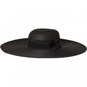 Sun Hats Straw Braided Hat - Black - CE1172TWGD3 $78.87